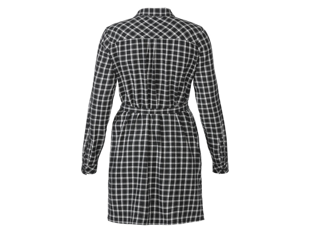 Chemise longue en flanelle femme