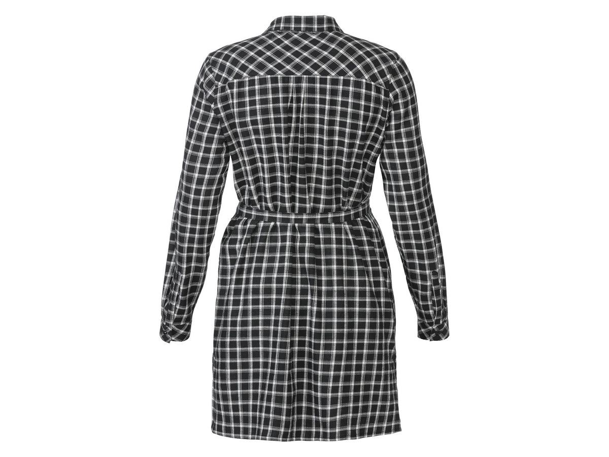 Chemise longue en flanelle femme