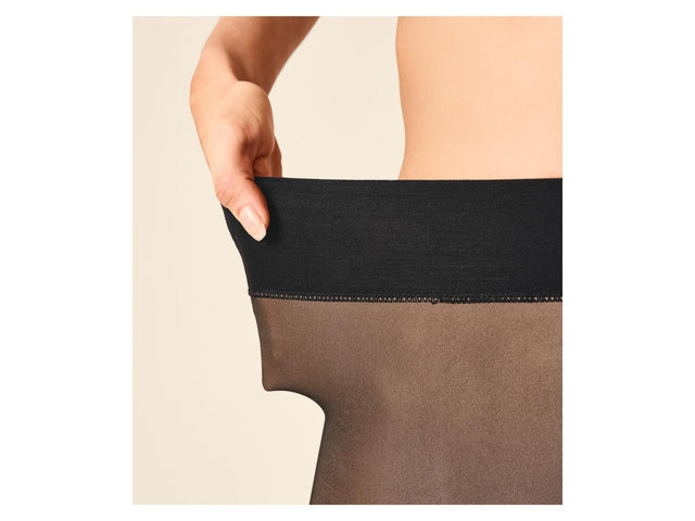 Collant thermique effet transparent femme