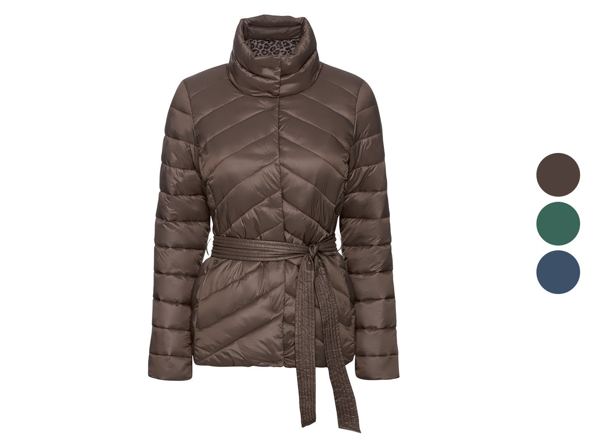 Doudoune légère avec ceinture femme