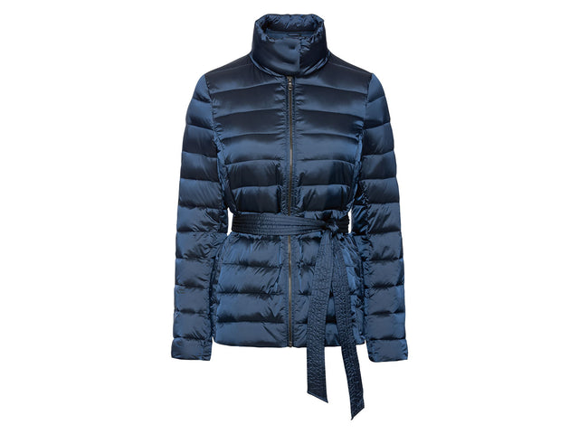Doudoune légère avec ceinture femme