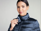 Doudoune légère avec ceinture femme