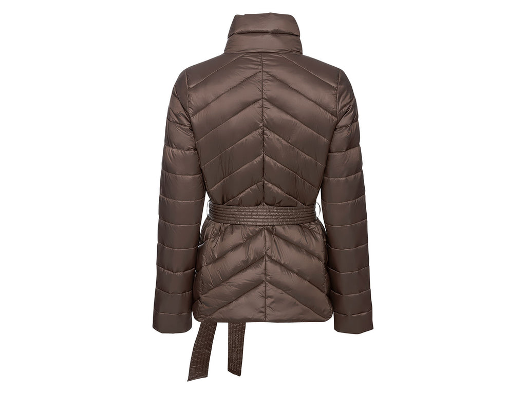 Doudoune légère avec ceinture femme