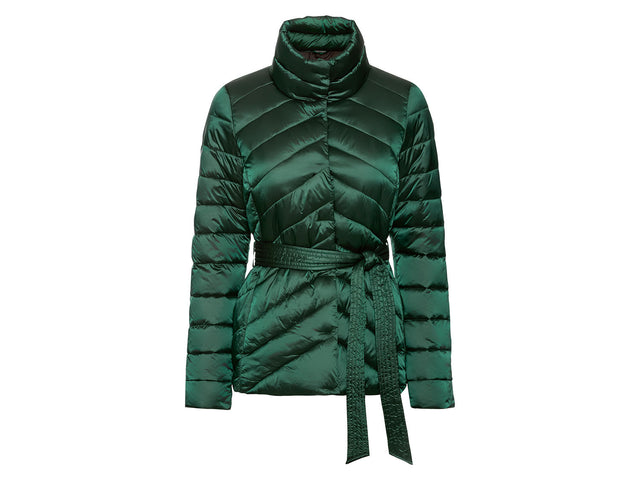 Doudoune légère avec ceinture femme
