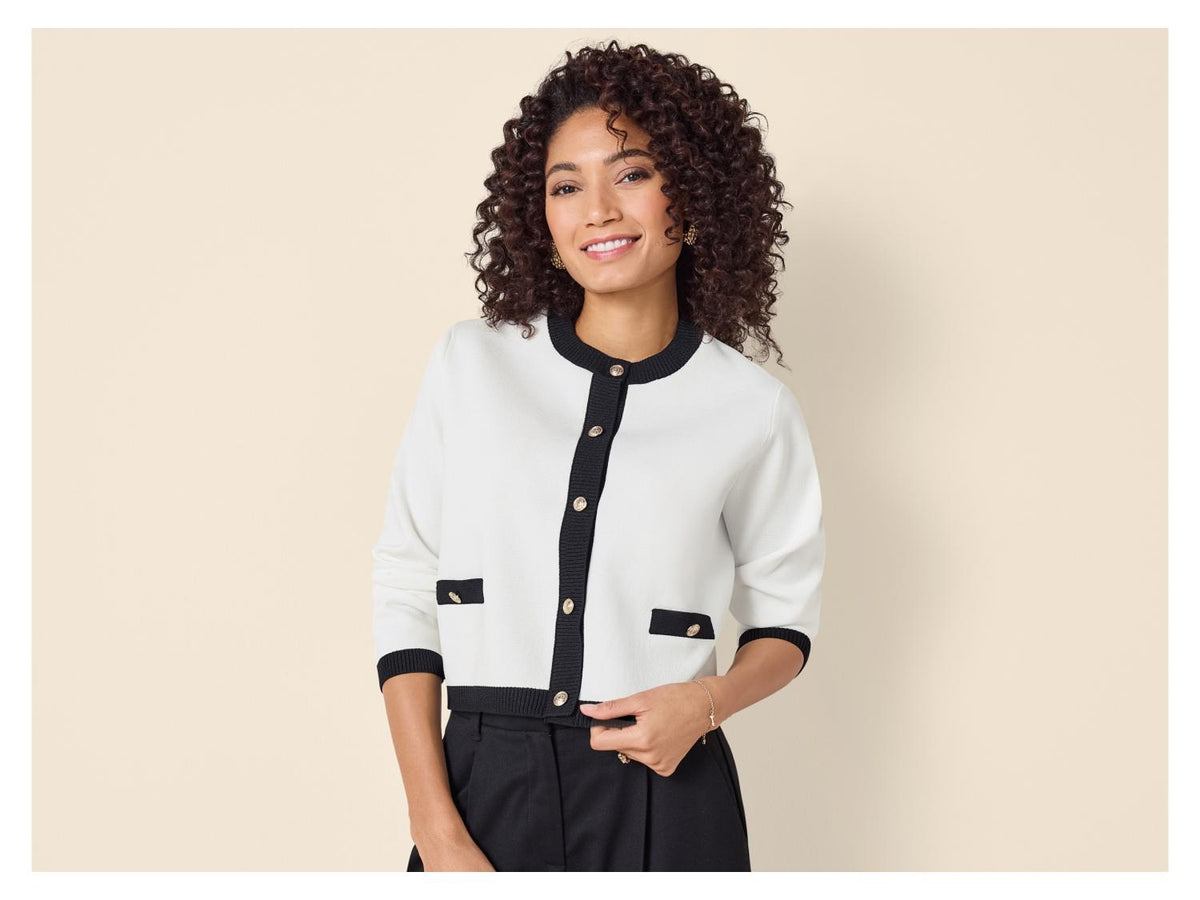 Gilet boutonné femme