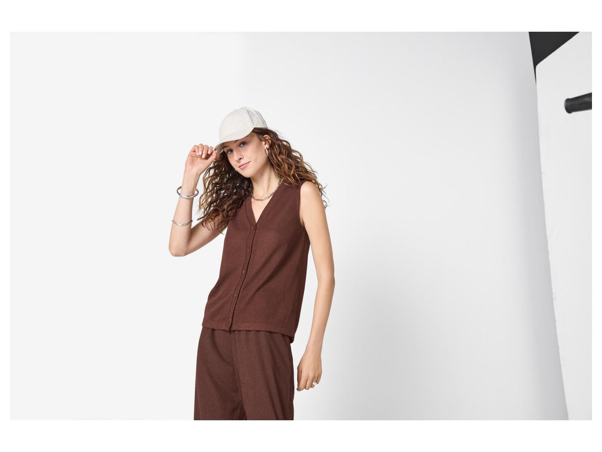 Haut en maille fine femme