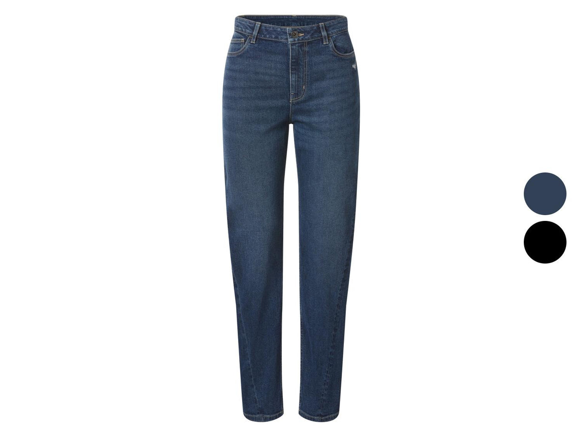 Jean femme, coupe droite, taille haute