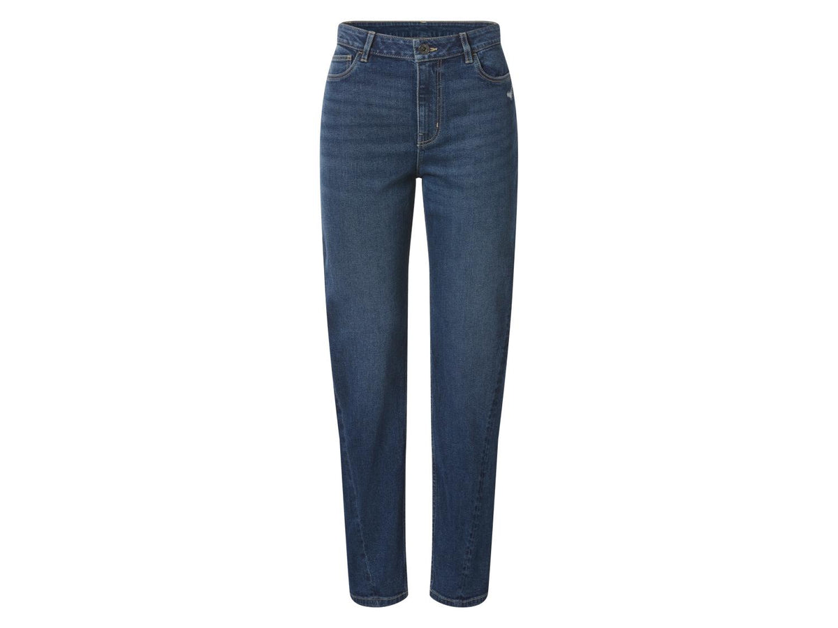 Jean femme, coupe droite, taille haute