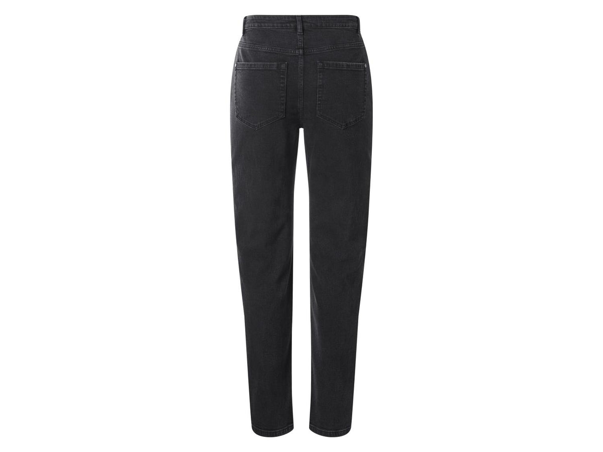 Jean femme, coupe droite, taille haute