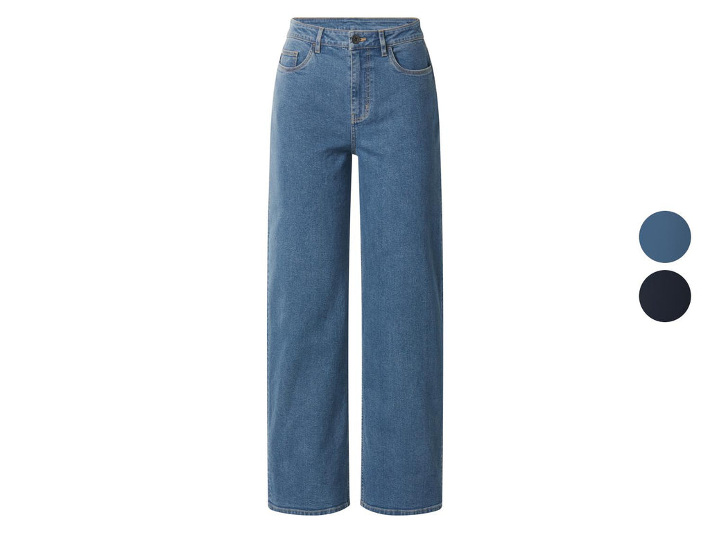 Jean large taille haute femme