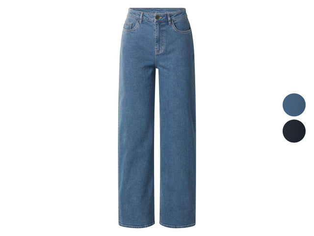 Jean large taille haute femme