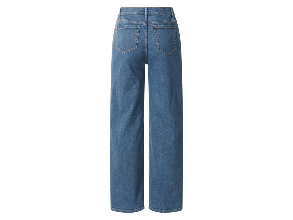 Jean large taille haute femme