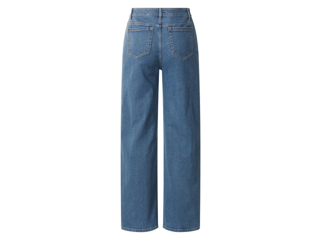 Jean large taille haute femme