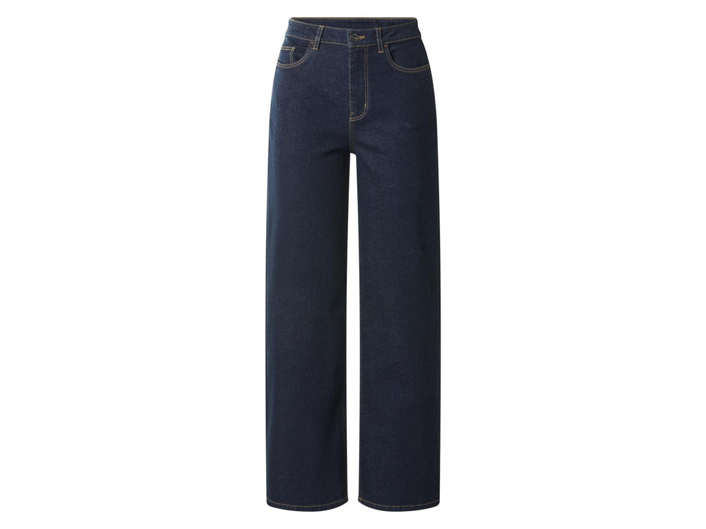 Jean large taille haute femme