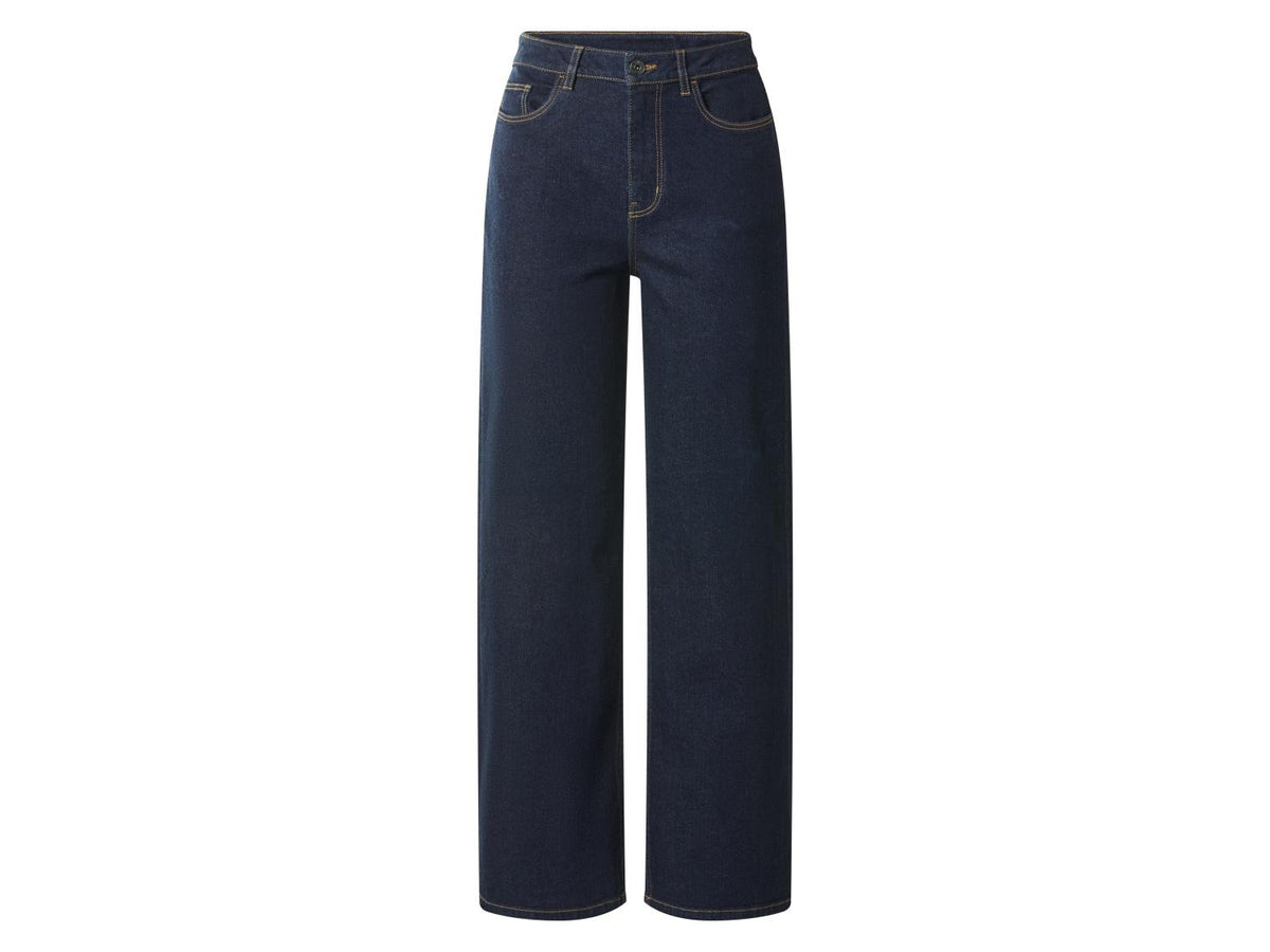 Jean large taille haute femme