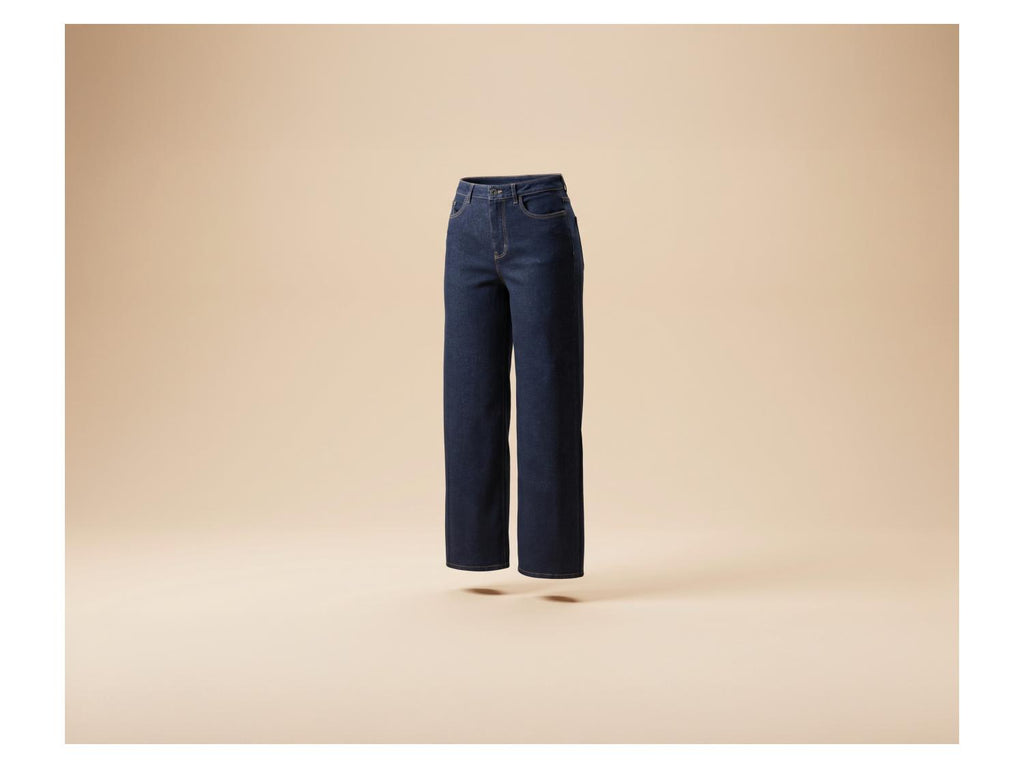 Jean large taille haute femme