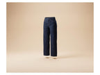Jean large taille haute femme
