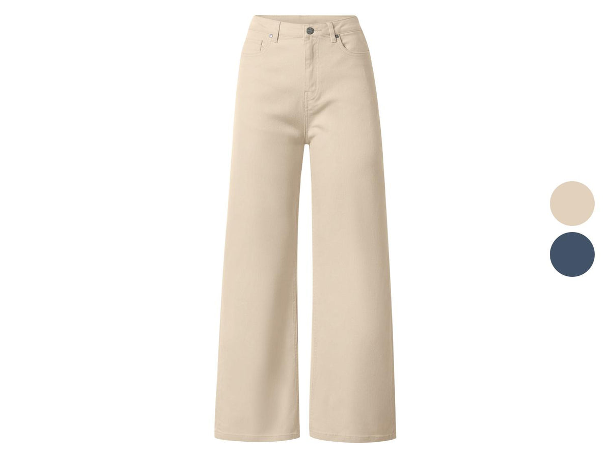 Jeans femme, wide leg, taille haute