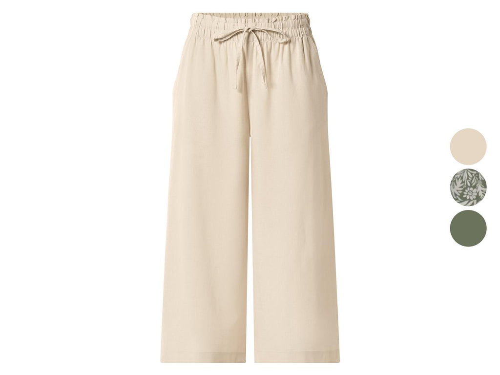 Jupe-culotte en lin Premium femme