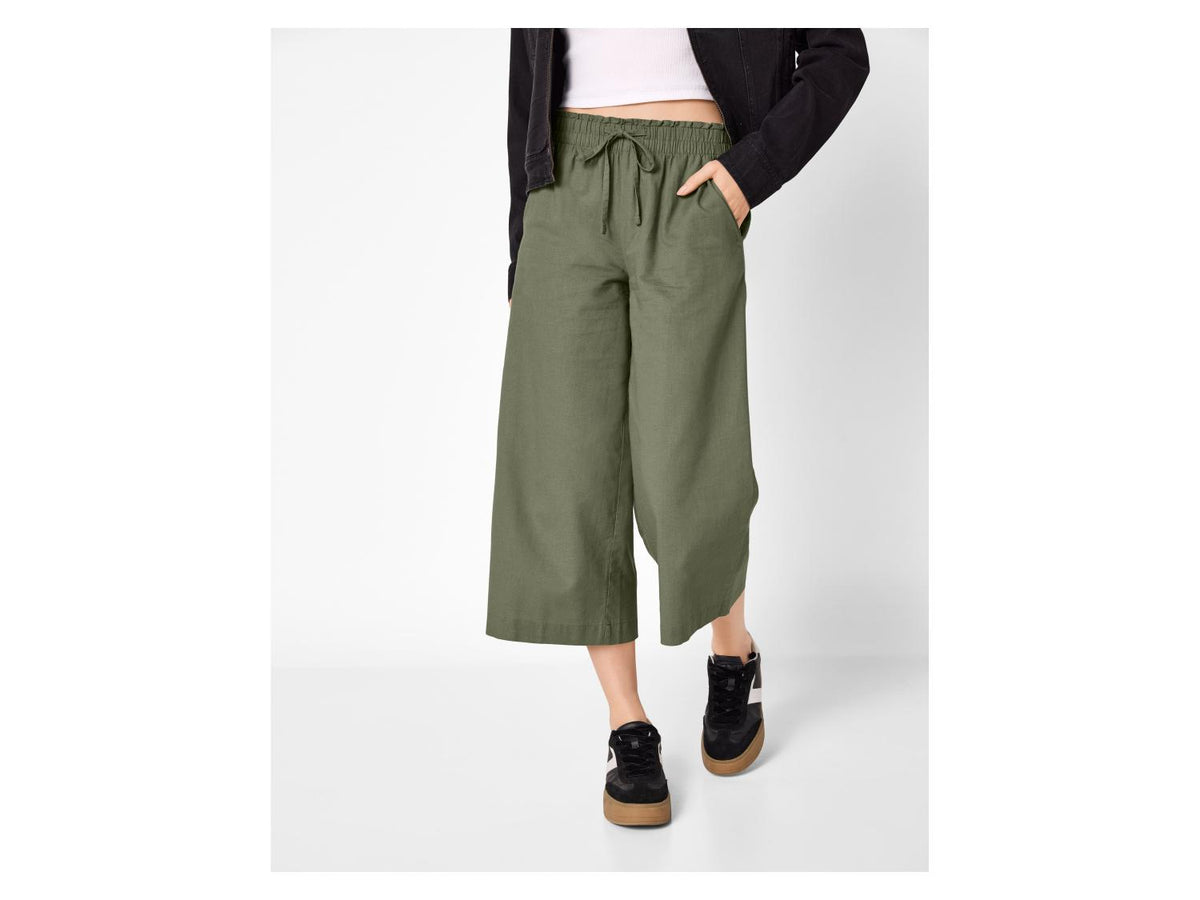 Jupe-culotte en lin Premium femme
