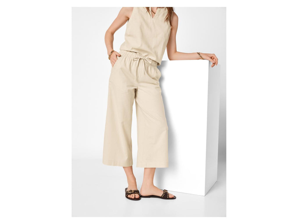 Jupe-culotte en lin Premium femme