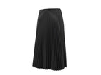 Jupe mi-longue en similicuir femme