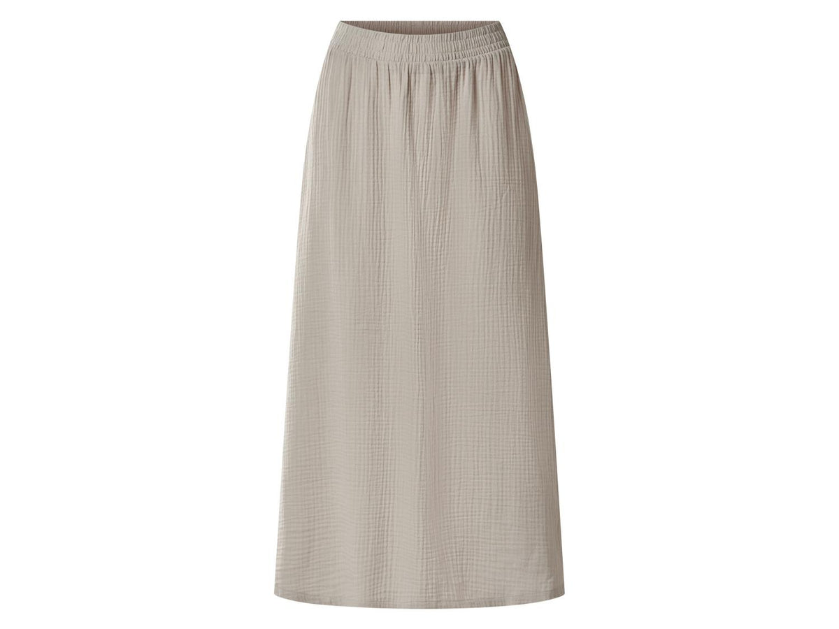 Jupe midi en mousseline pour femme