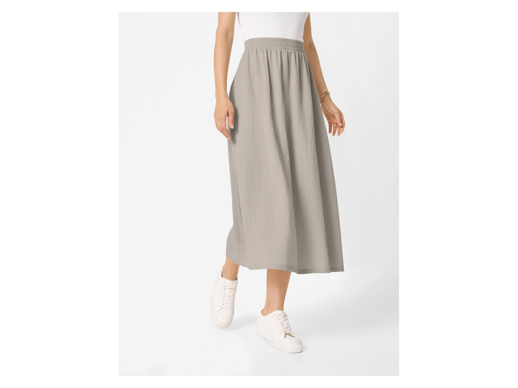 Jupe midi en mousseline pour femme