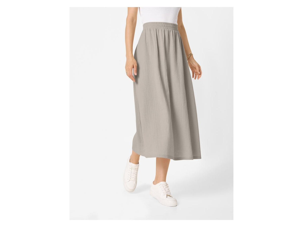 Jupe midi en mousseline pour femme