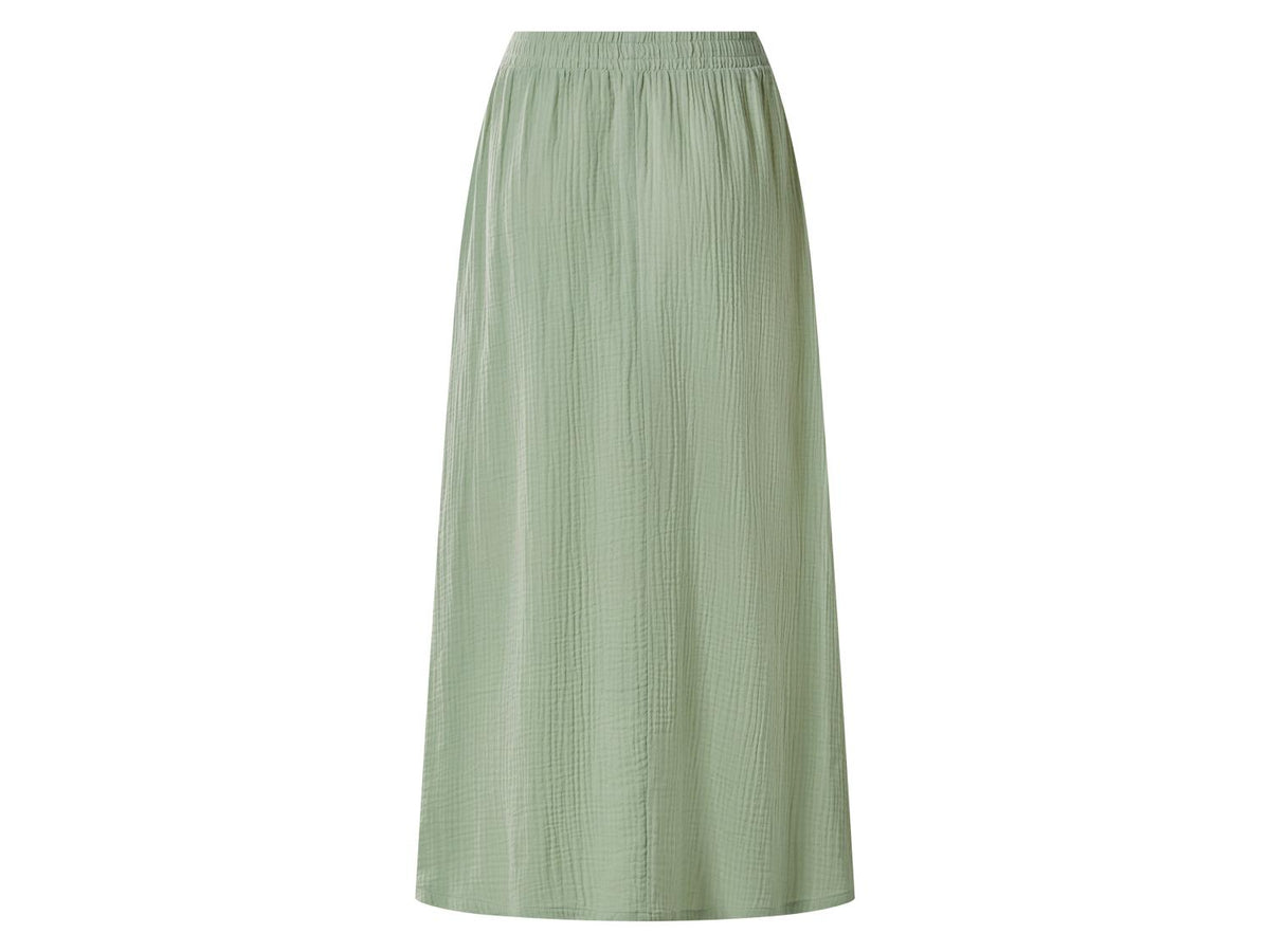 Jupe midi en mousseline pour femme