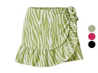 Jupe-short portefeuille femme