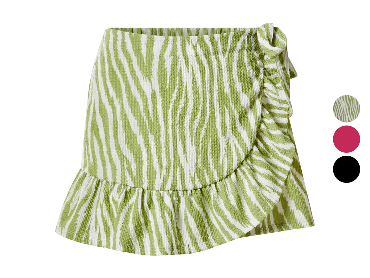 Jupe-short portefeuille femme