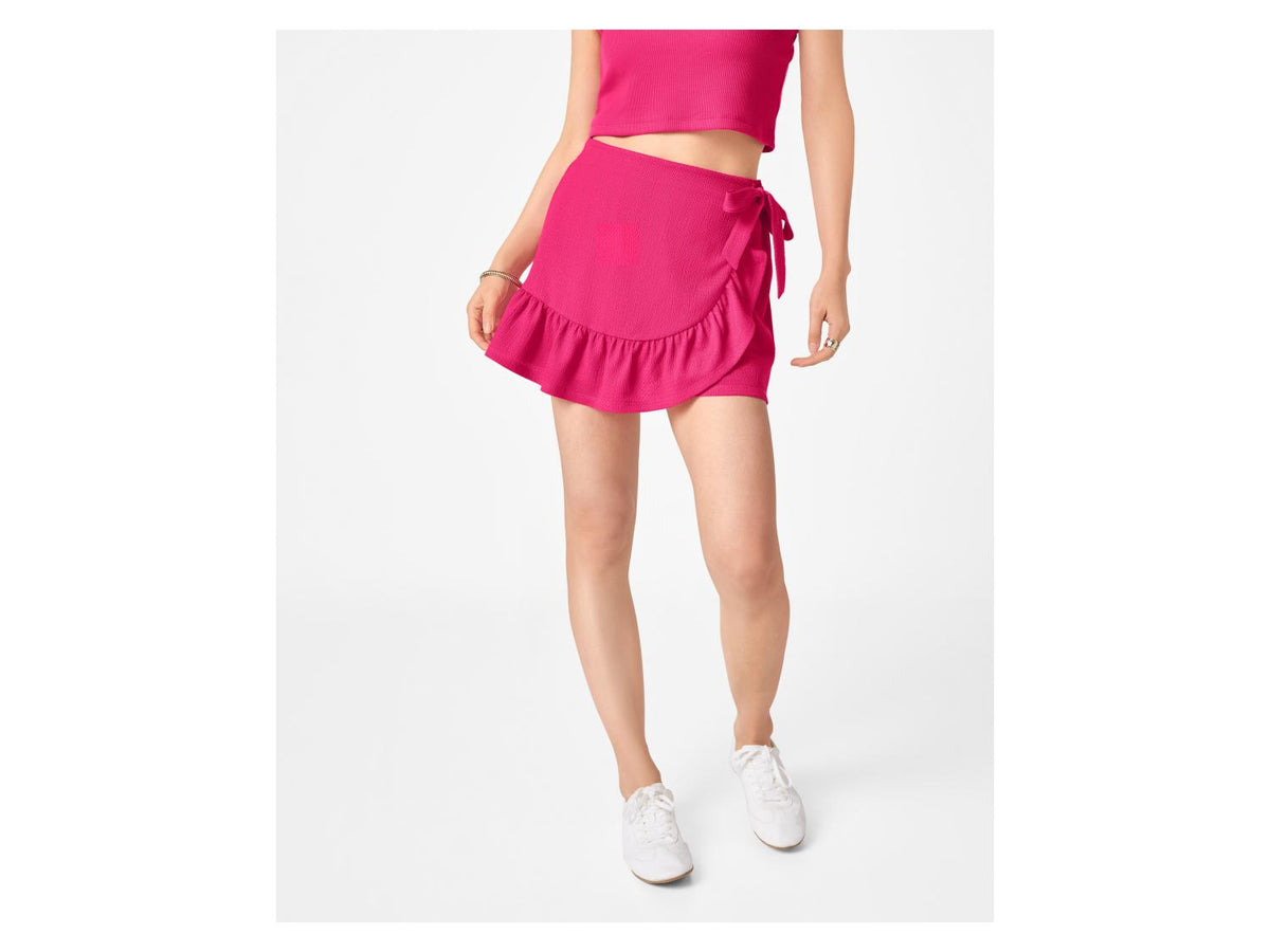 Jupe-short portefeuille femme
