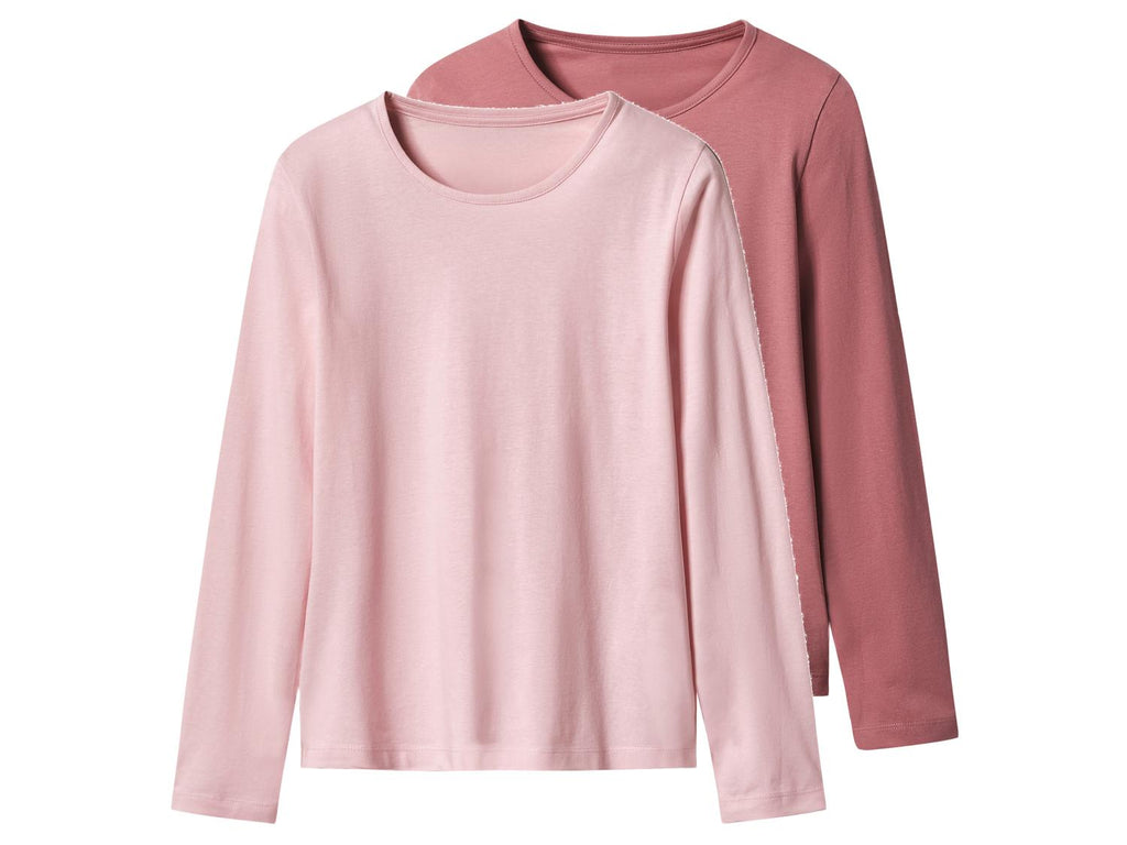 Lot de 2 t-shirts à manches longues fille