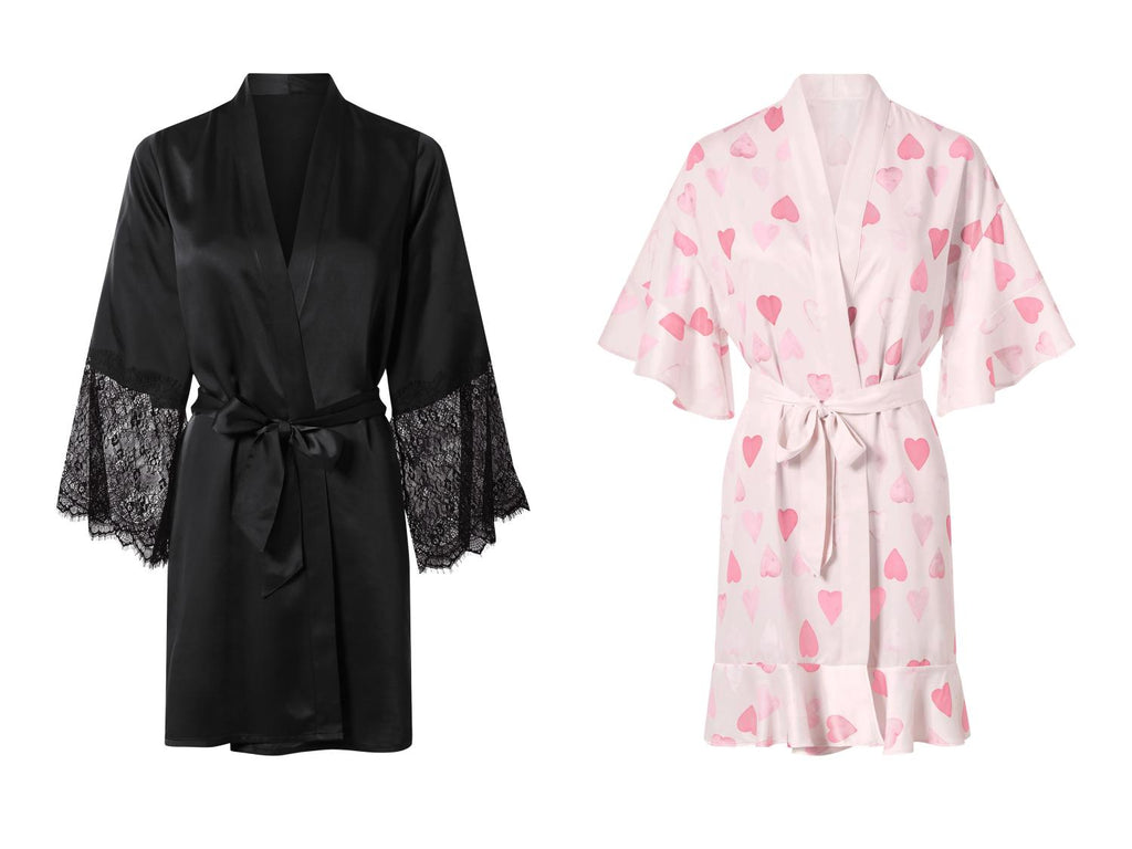 Kimono en satin femme