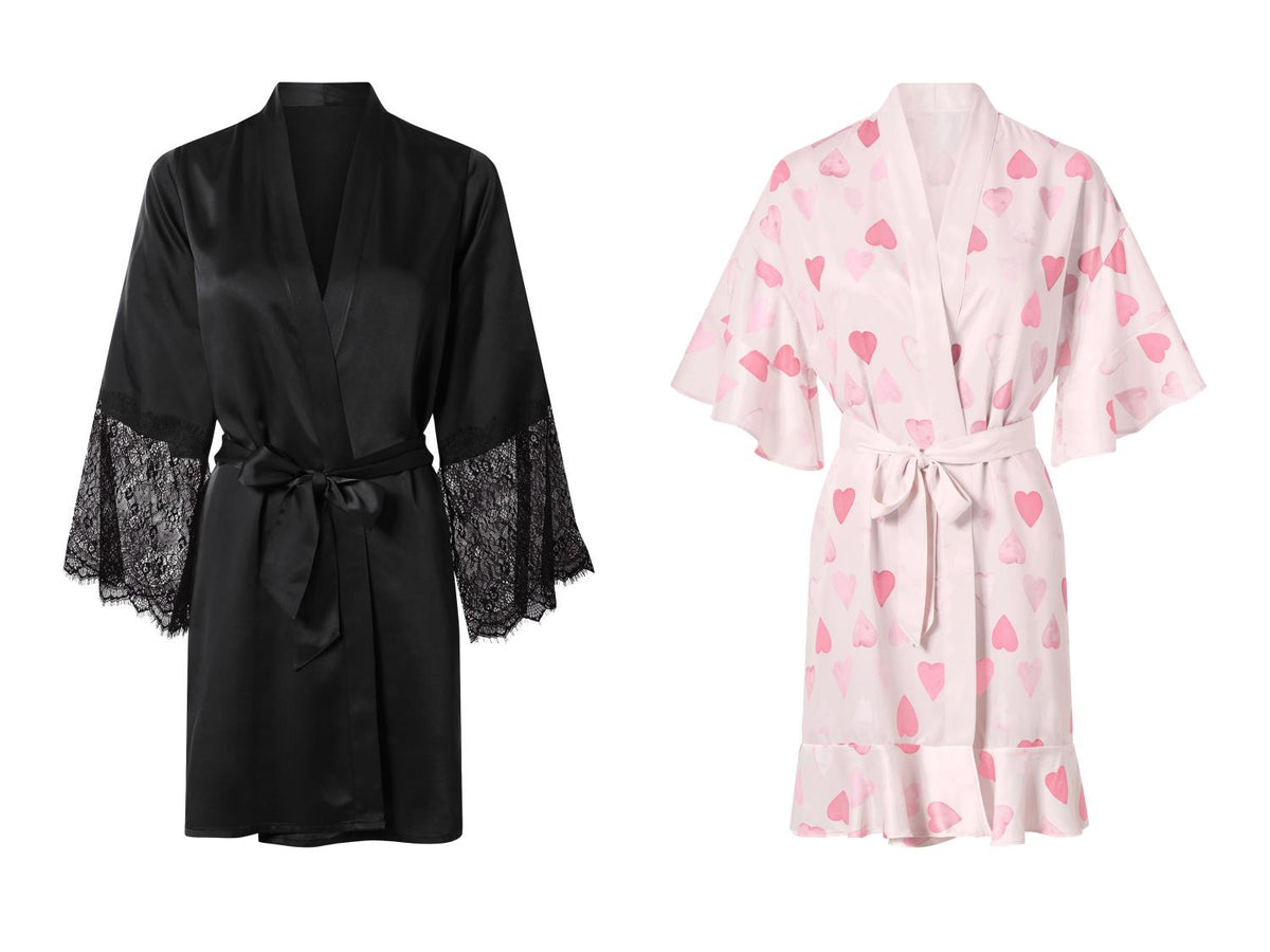 Kimono en satin femme