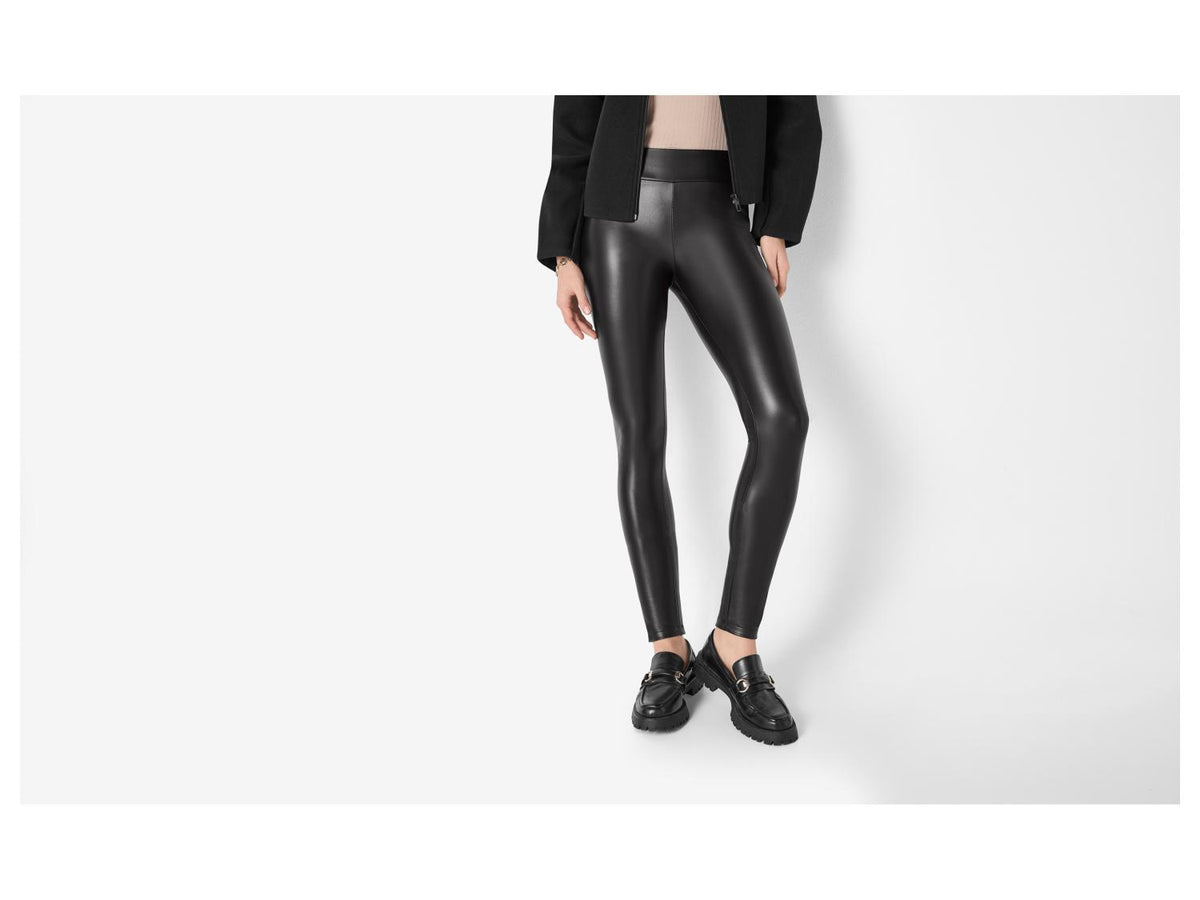 Legging en similicuir femme