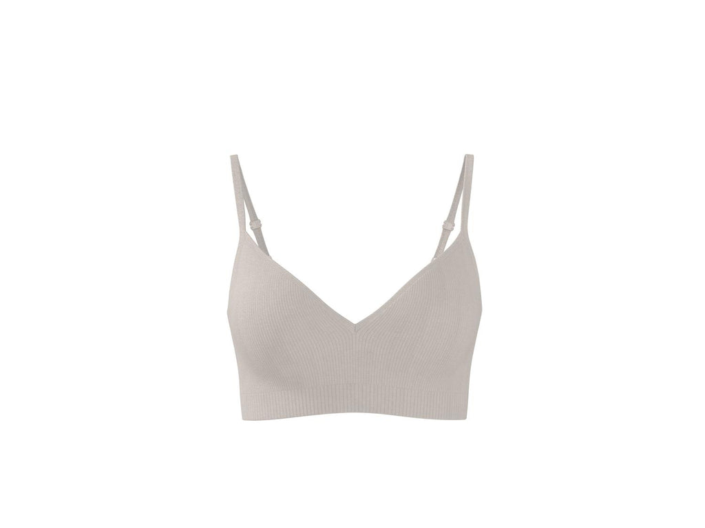 Lot de 2 brassières côtelées femme