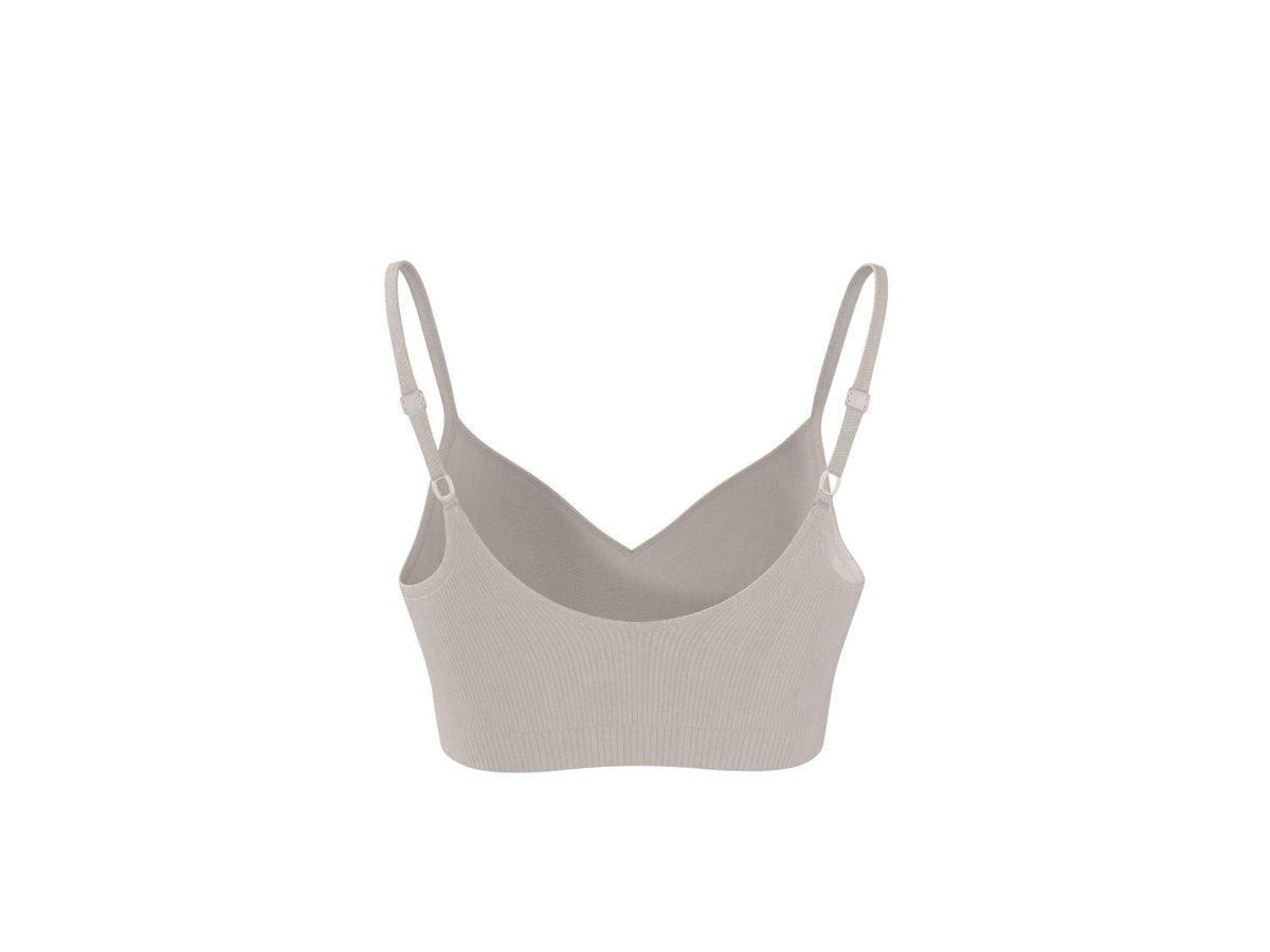 Lot de 2 brassières côtelées femme