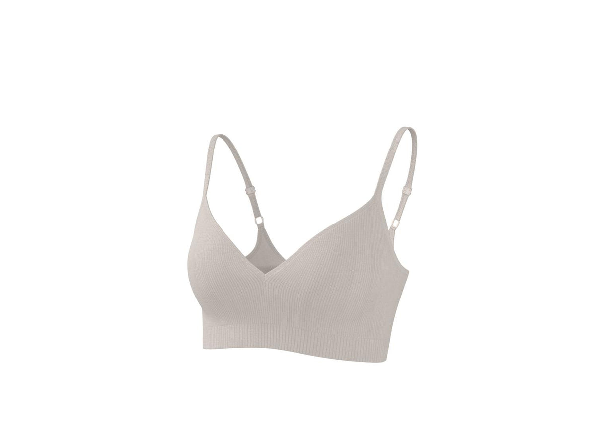 Lot de 2 brassières côtelées femme