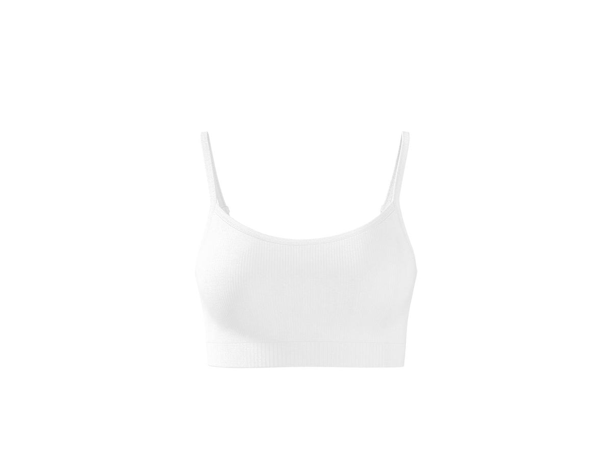 Lot de 2 brassières côtelées femme
