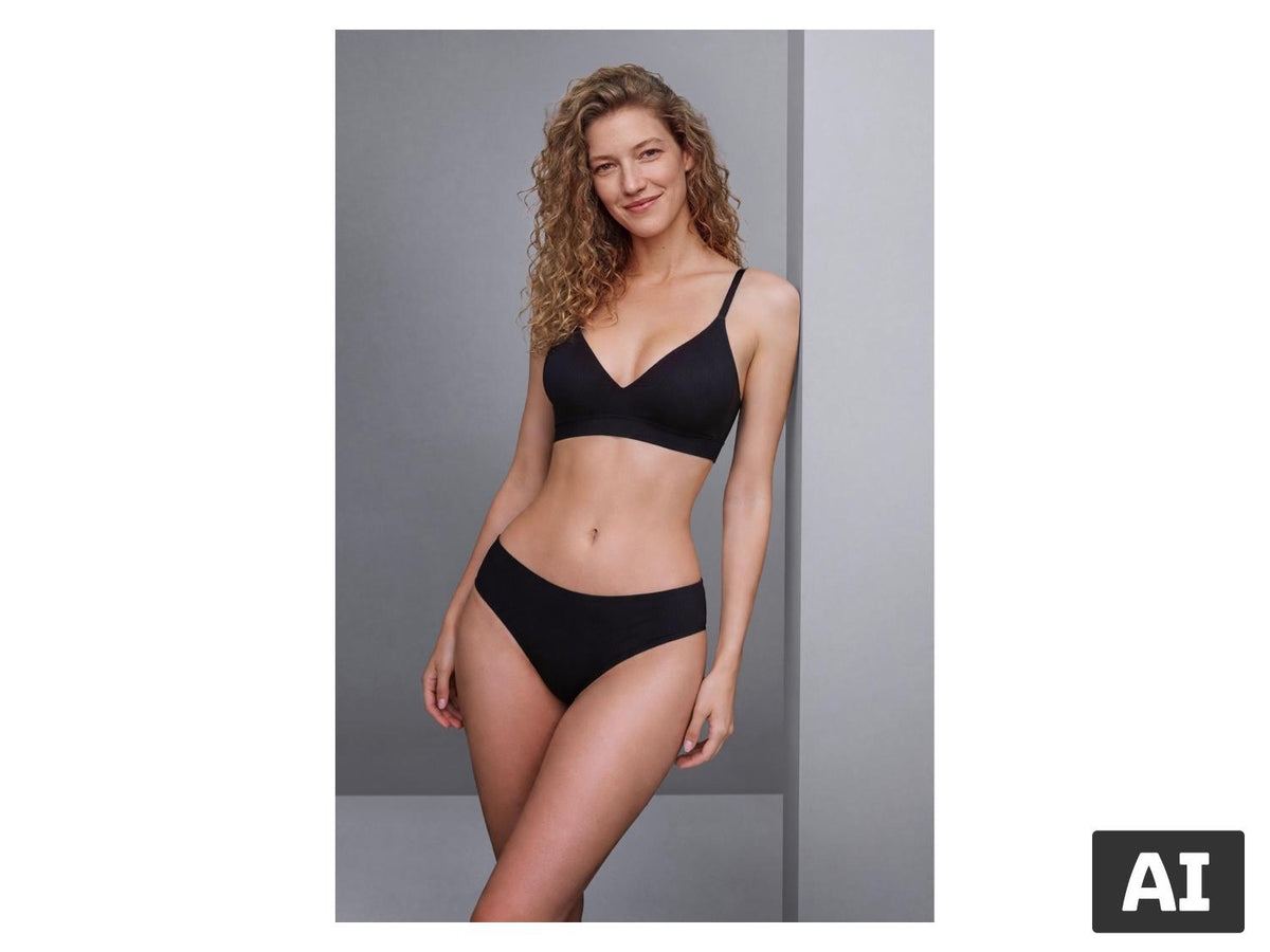 Lot de 2 brassières côtelées femme