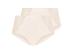 Lot de 2 culottes gainantes à dentelle femme