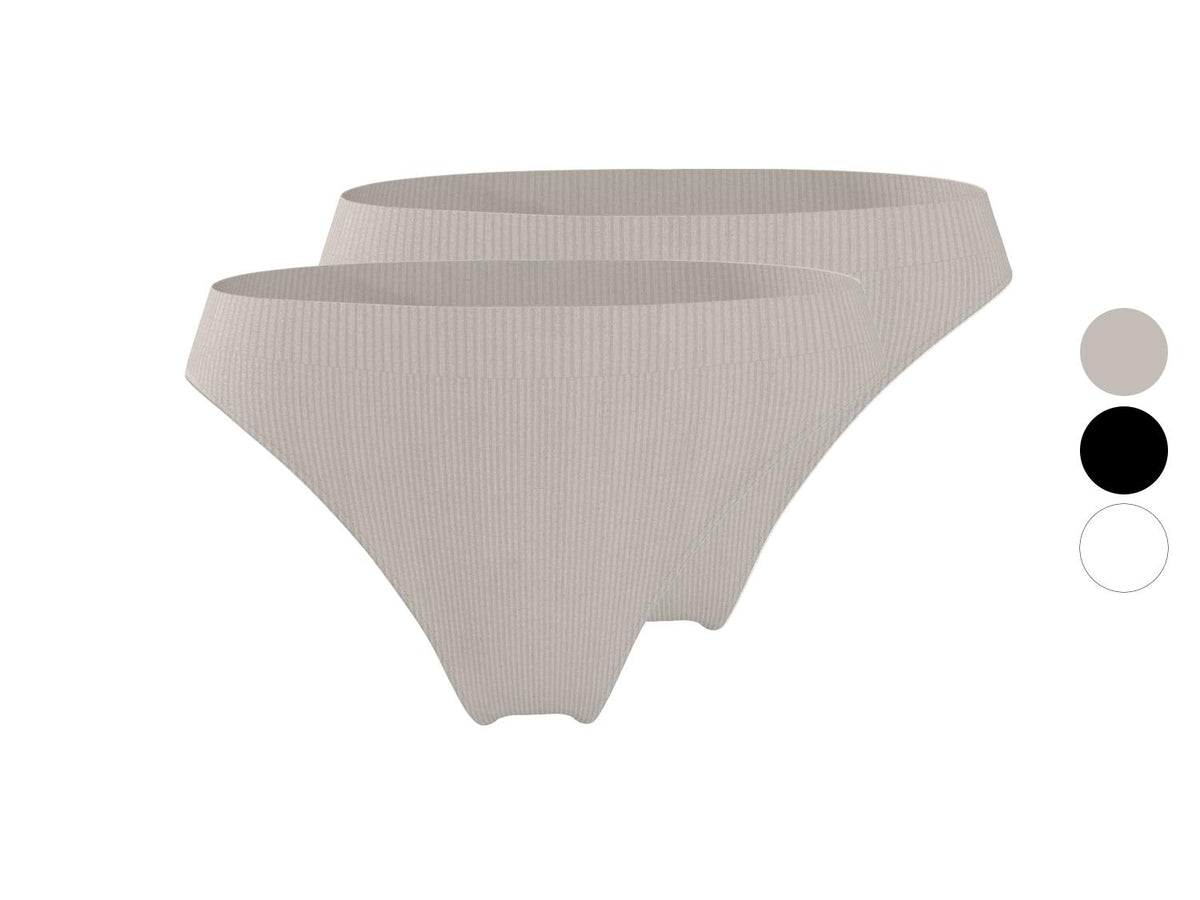 Lot de 2 culottes mini côtelées femme
