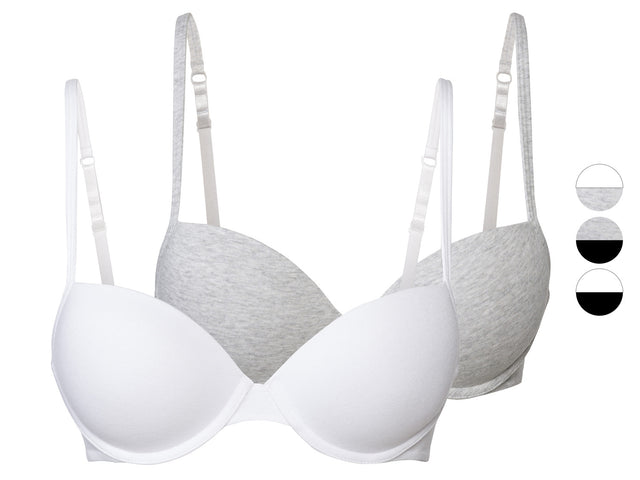 Lot de 2 soutiens-gorge push-up femme