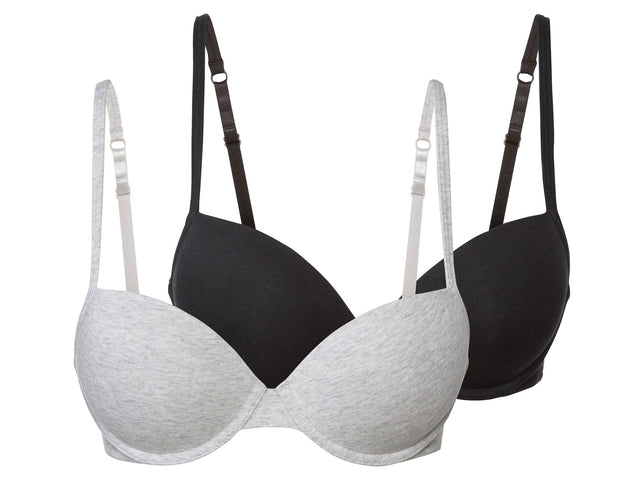 Lot de 2 soutiens-gorge push-up femme
