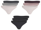 Lot de 3 tangas femme, sans coutures