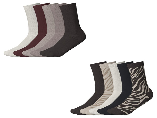 Lot de 5 paires de chaussettes femme