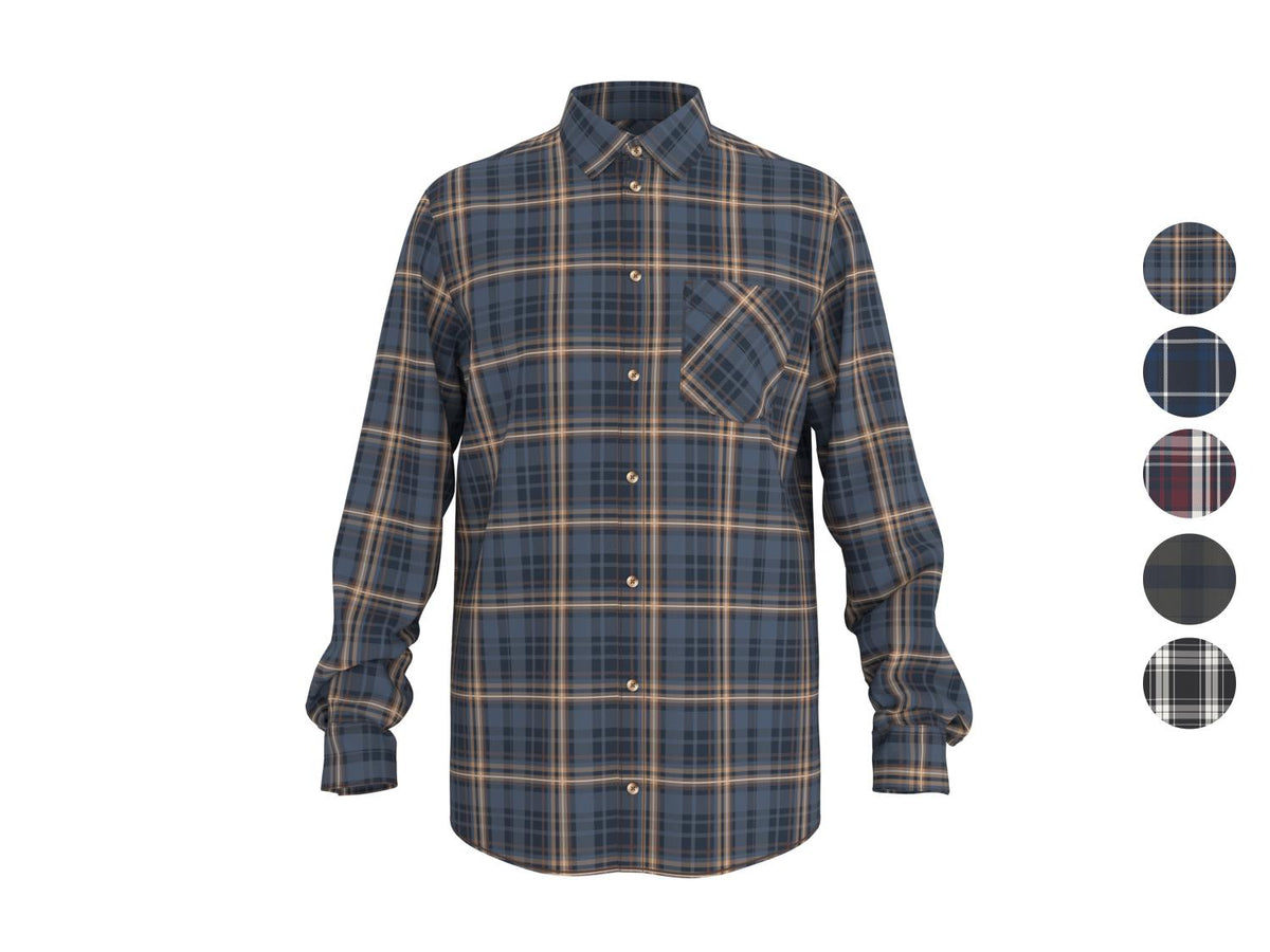 Chemise casual en flanelle homme
