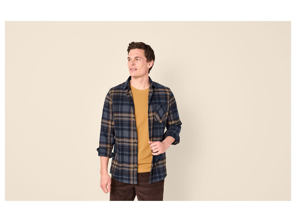 Chemise casual en flanelle homme